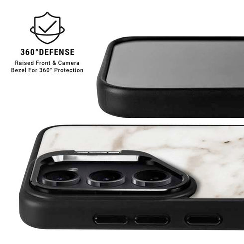 Taupe Marble Galaxy S25 Kickstand Case